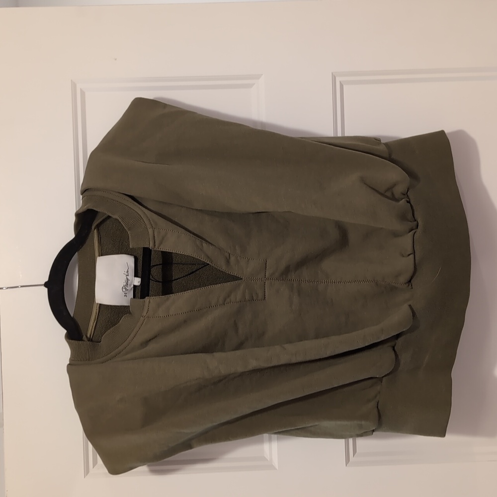 Phillip Lim split-neck sleeveless cotton top